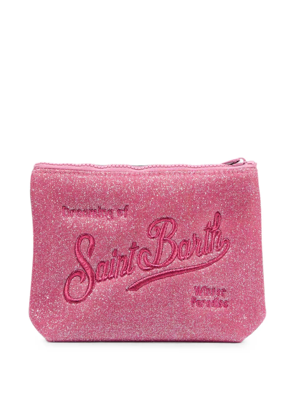 MC2 Saint Barth Clutch met glitter-effect Roze