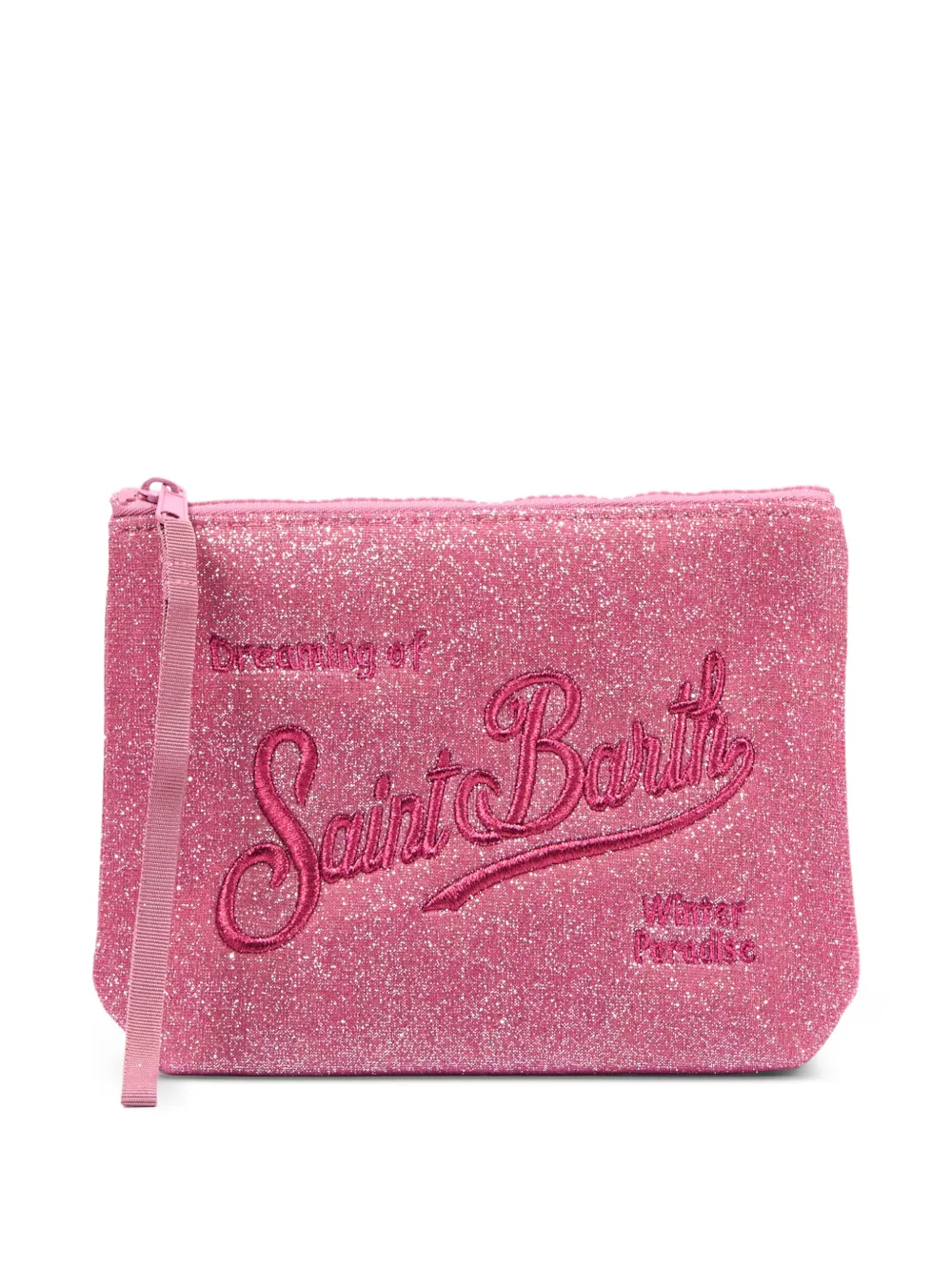 MC2 Saint Barth Clutch met glitter-effect Roze