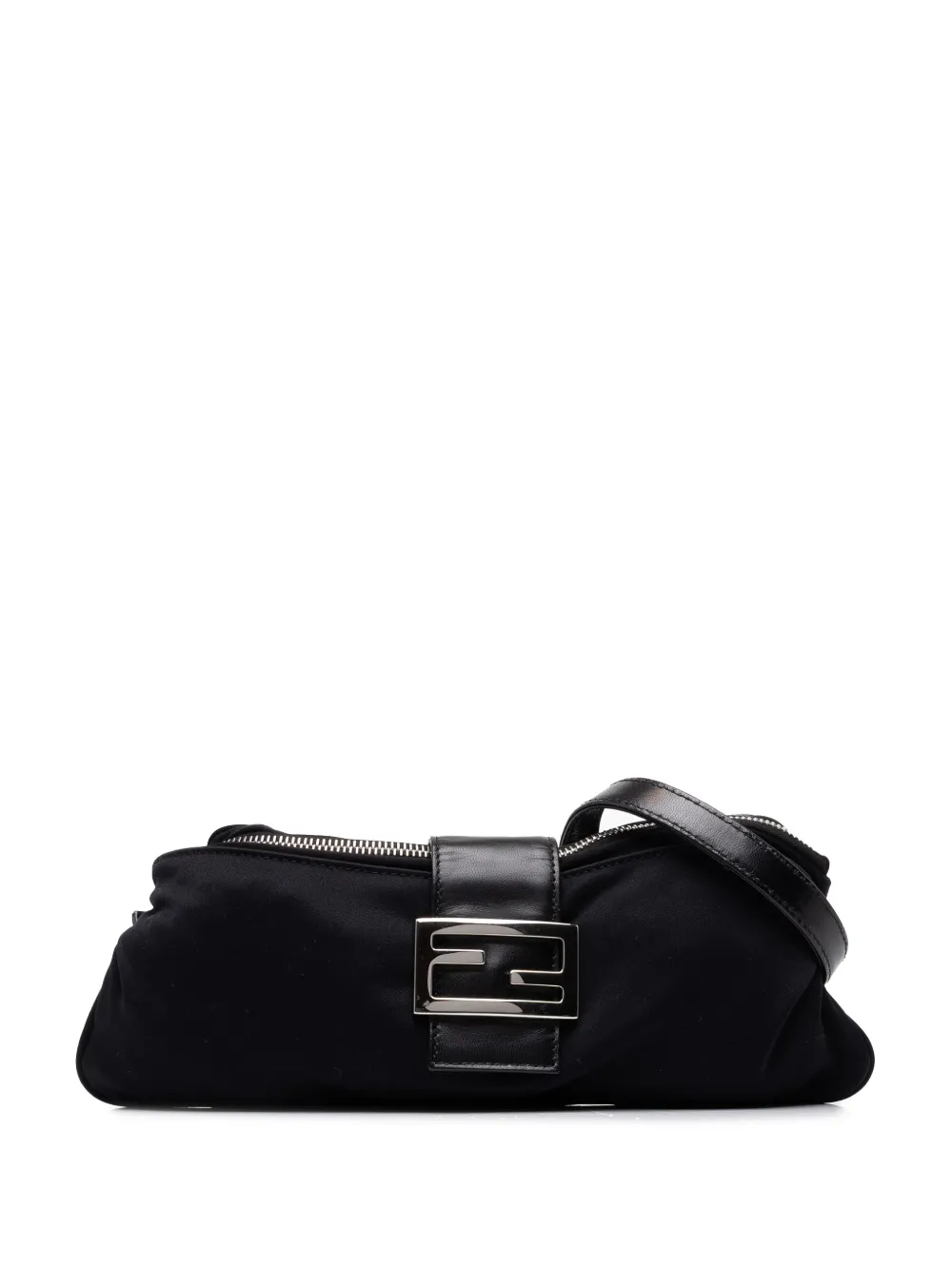 Fendi Pre-Owned 2000-2010 Jersey Baguette crossbody bag - Black