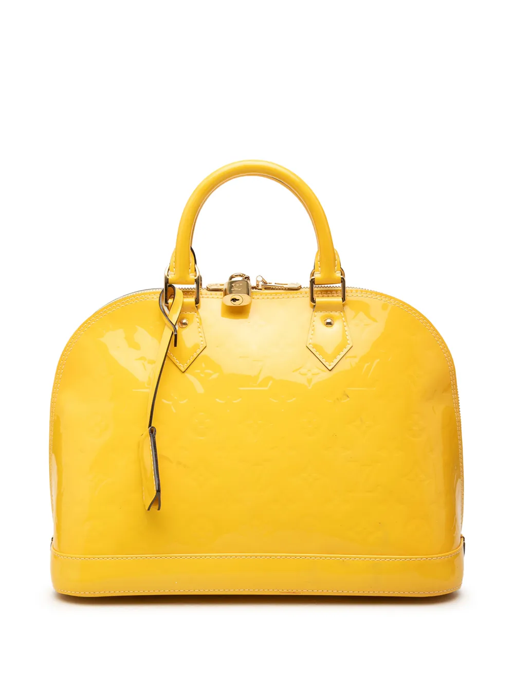 Louis Vuitton Pre-Owned 2014 Monogram Vernis Alma PM handbag - Giallo