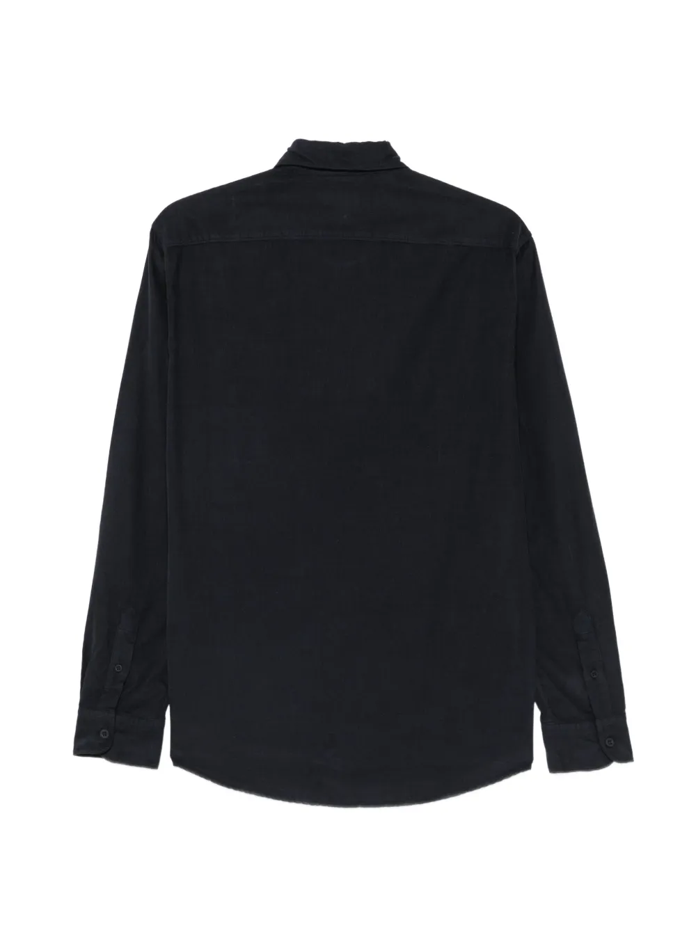 Sunspel corduroy long-sleeve shirt Zwart