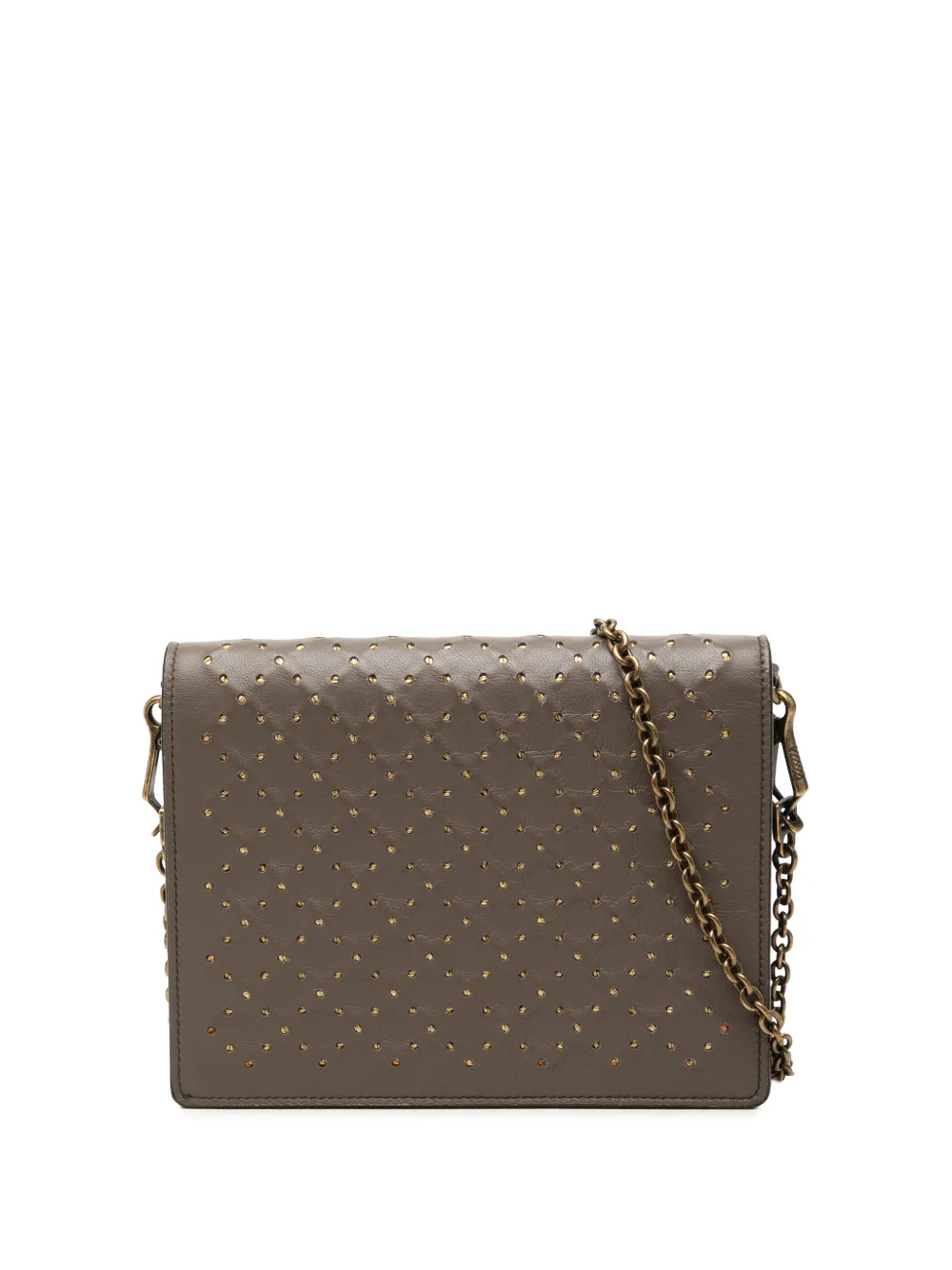 Bottega Veneta Pre-Owned 2012-2026 Studded Nappa Catena Wallet On Chain crossbody bag - Brown