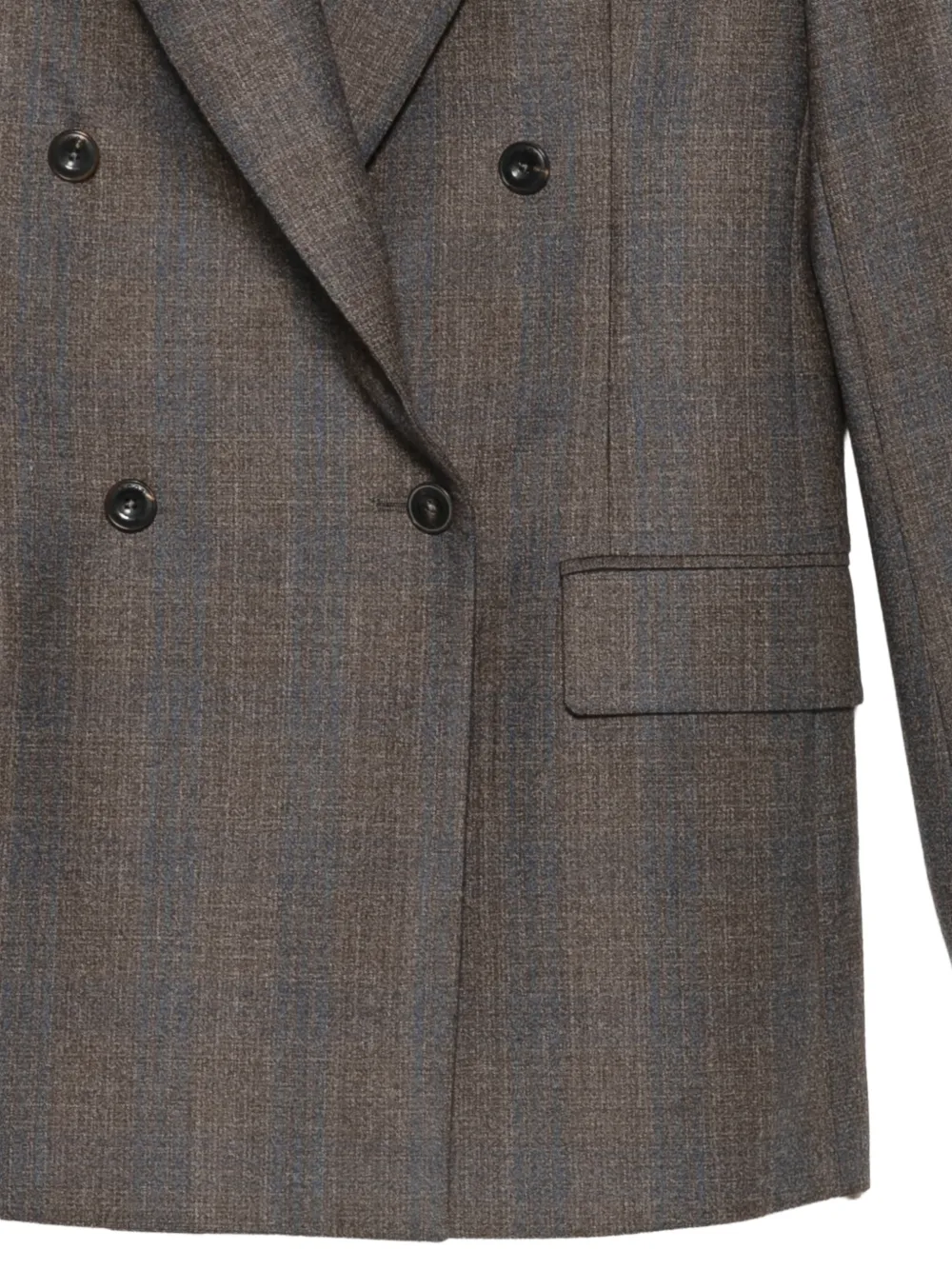 Jacob Cohën double-breasted check-pattern blazer Bruin