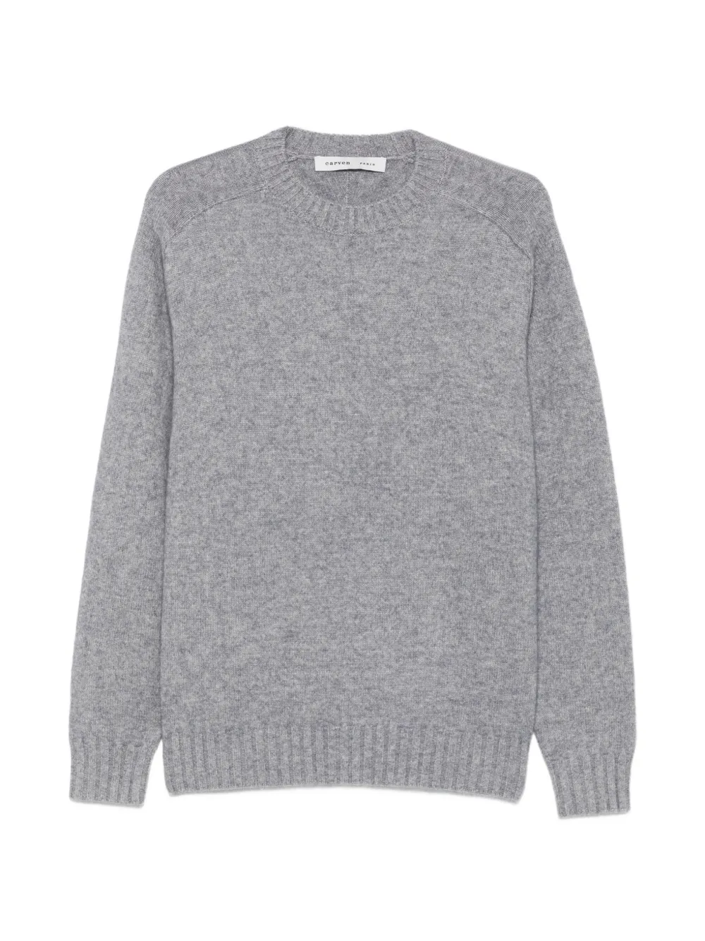 Carven crew-neck ribbed-trim sweater - Grau