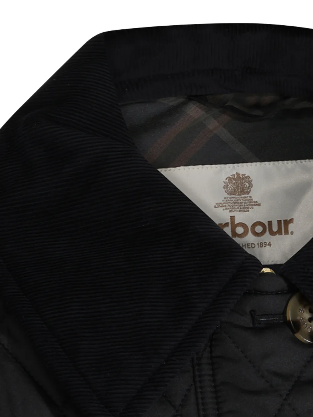 Barbour Moira quilted jacket Zwart