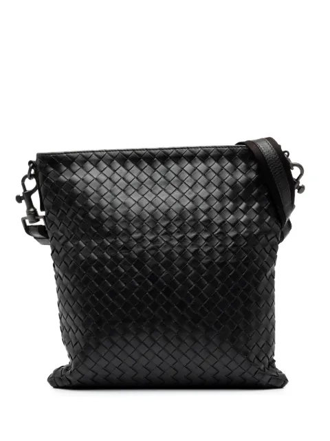 Bottega Veneta Pre-Owned bolsa crossbody VN de piel de napa en Intrecciato 2012-2026