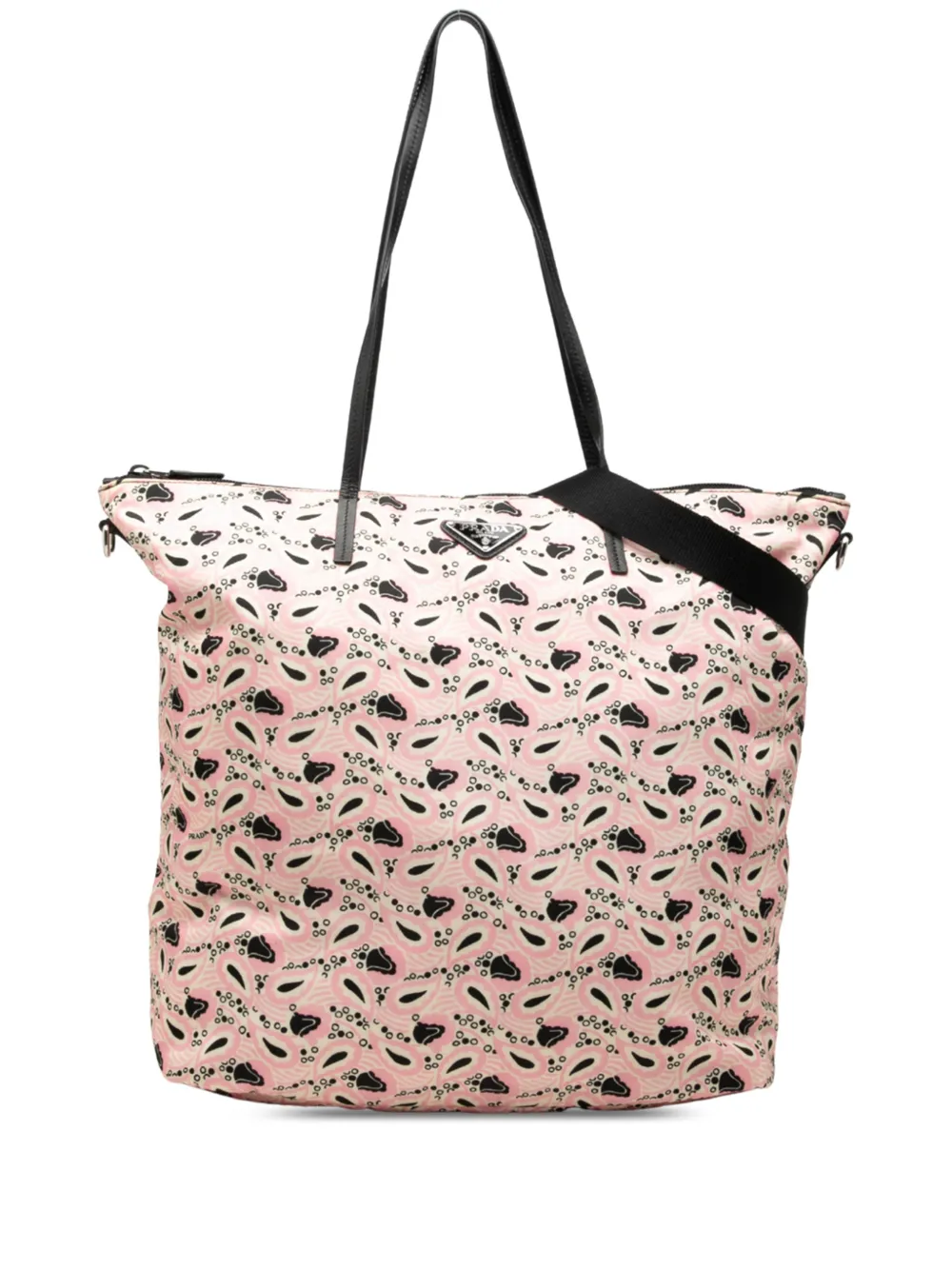 Prada Pre-Owned 2013-2026 Tessuto Stampato Tote satchel - Rosa