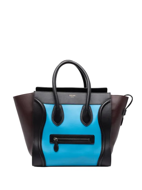 Celine Pre-Owned 2014 Micro Tricolor Leather Luggage tote bag