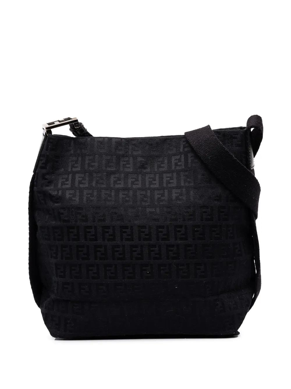 Fendi Pre-Owned 2000-2010 kleine Zucchino Canvas Umhängetasche - Schwarz