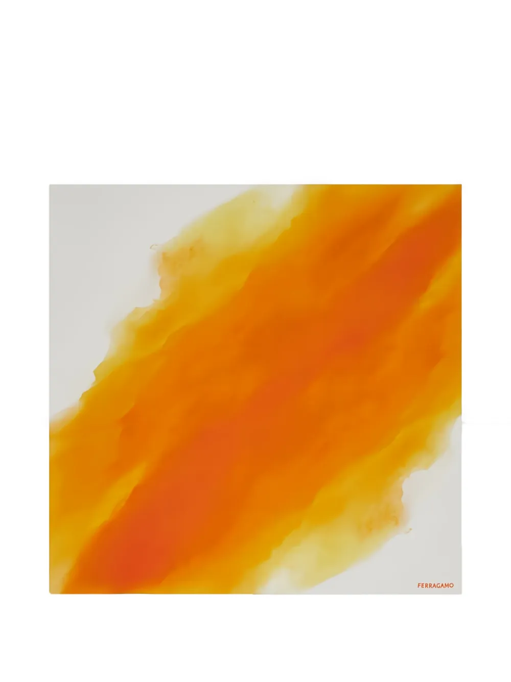 Ferragamo ombré square scarf - Orange