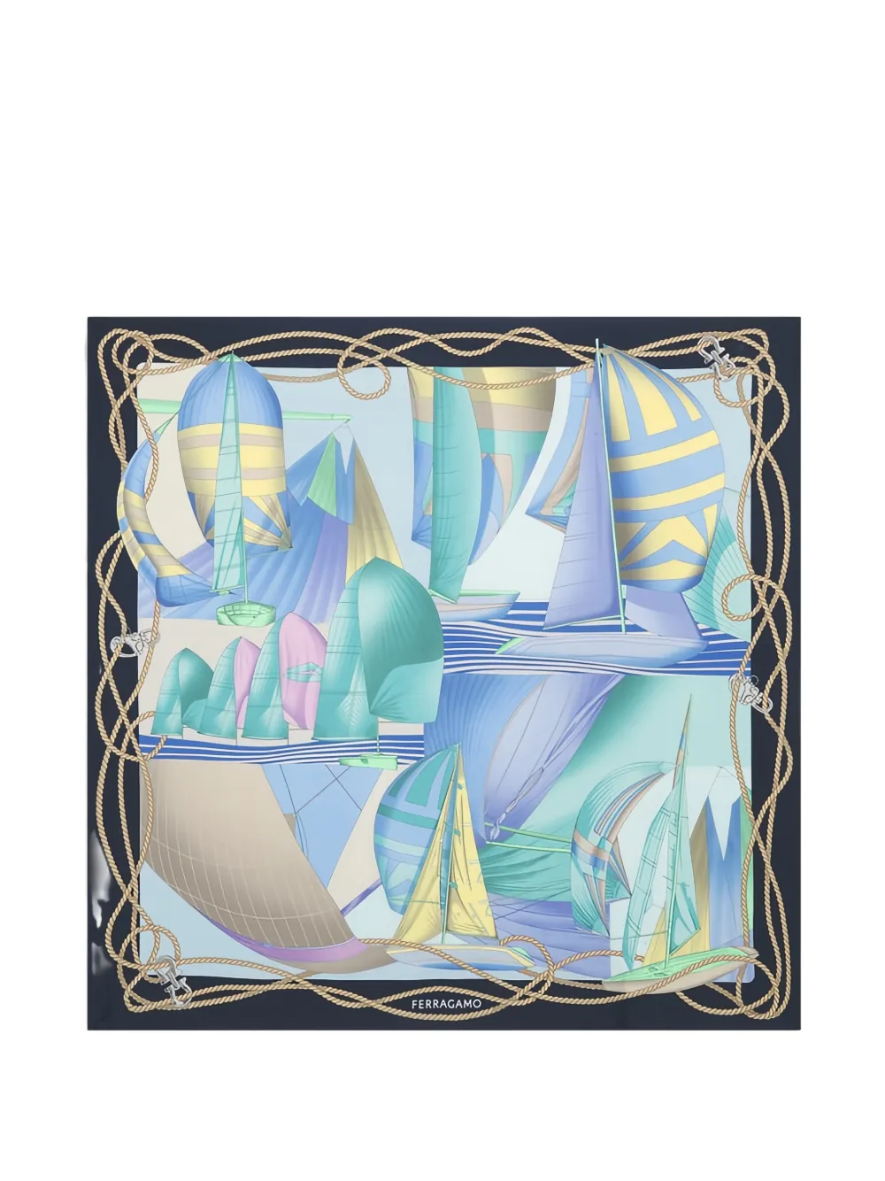 Ferragamo Sailing printed scarf