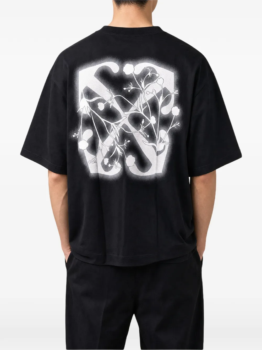 Off-White T-shirt met Arrows-print Zwart