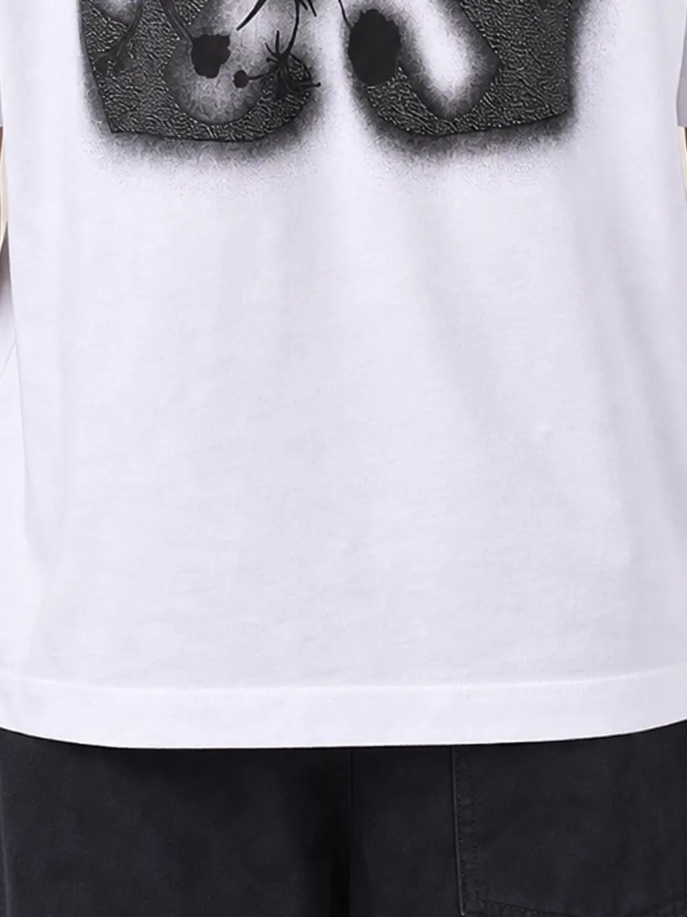 Off-White T-shirt met pijlprint Wit
