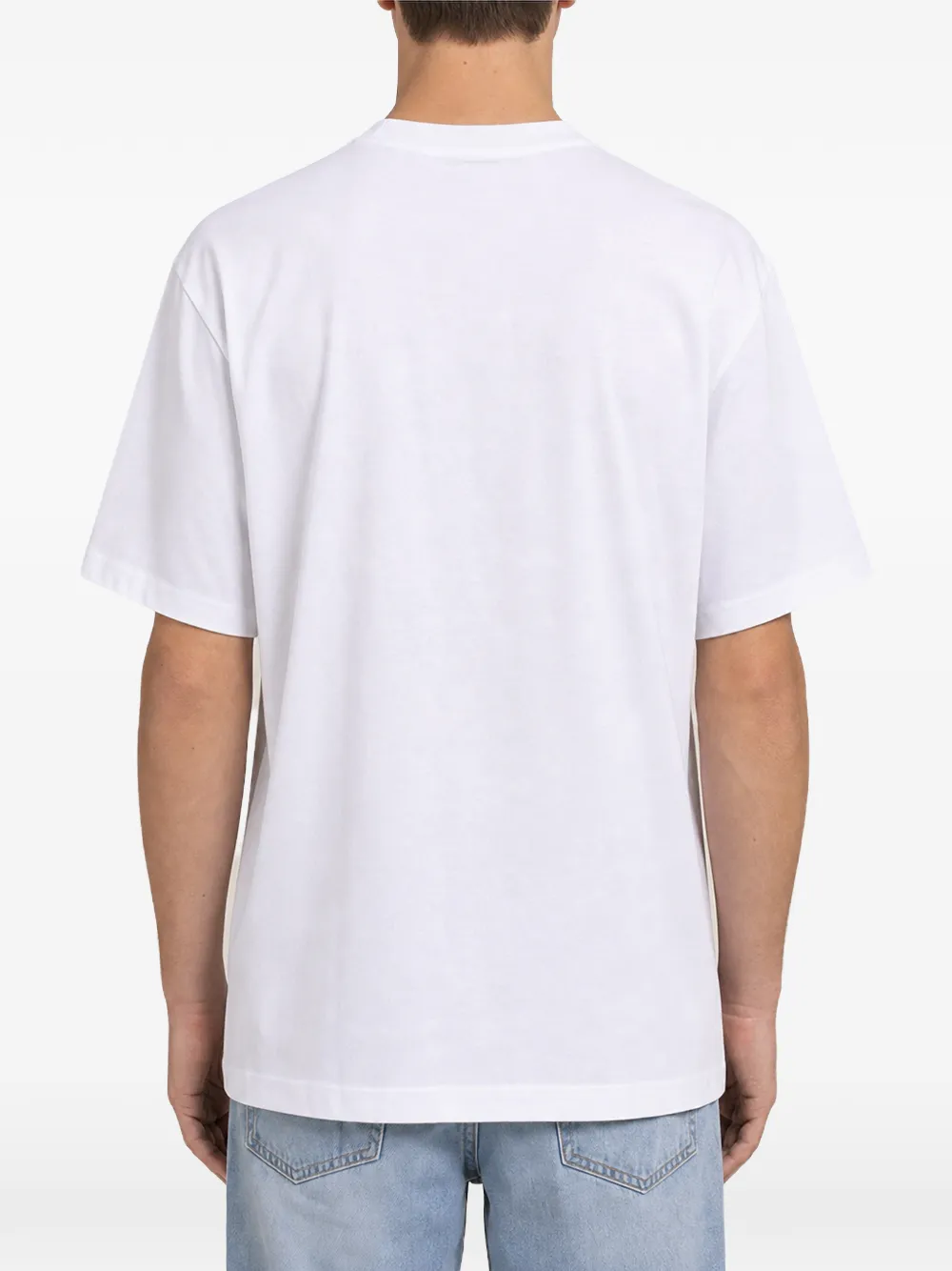 Off-White Katoenen T-shirt met logoprint Wit