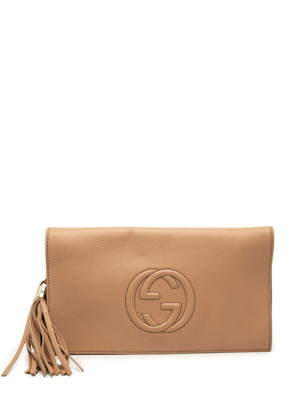 Gucci Pre-Owned 2000-2015 Calfskin Soho Disco clutch bag - Brown