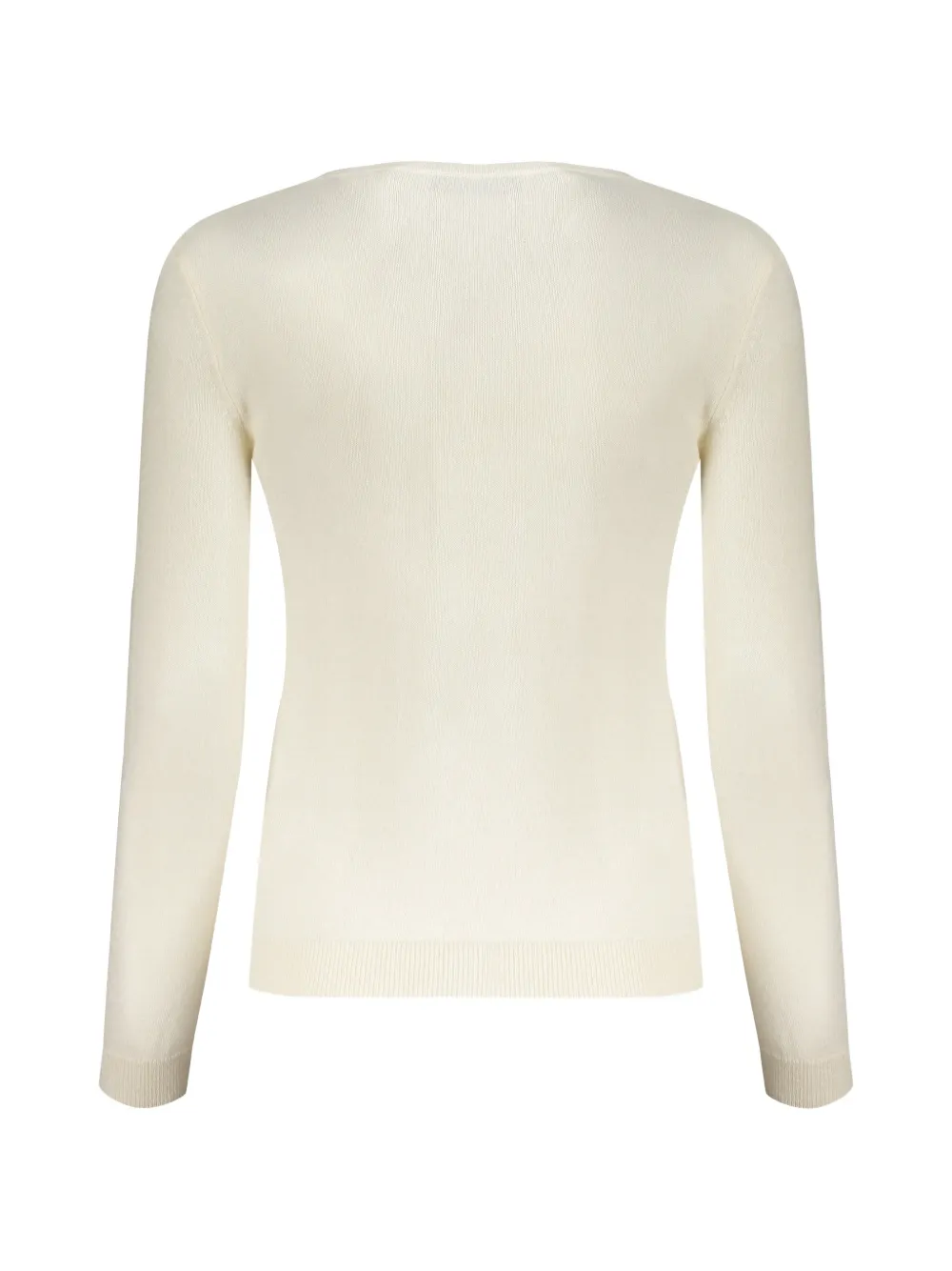 Valentino Garavani Intarsia gebreide wollen trui Wit