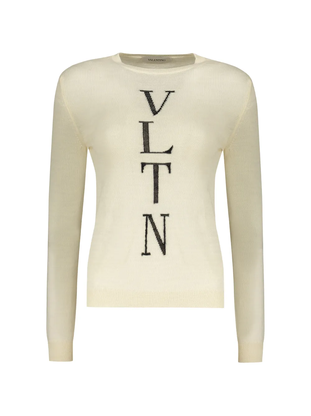 Valentino Wool Crew-neck Sweater In Neutral
