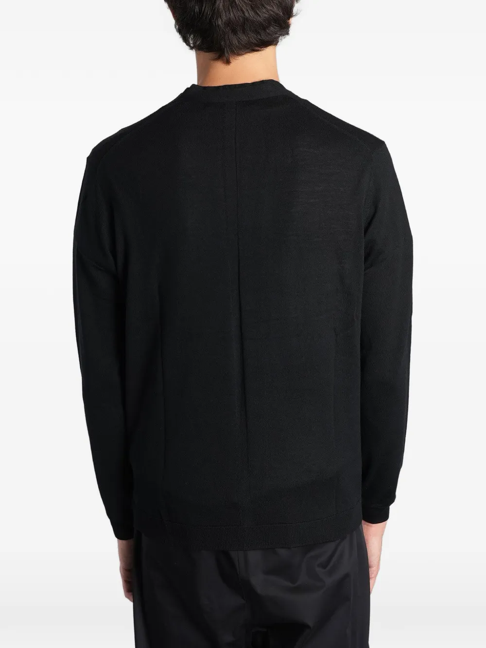 Low Brand V-neck cardigan Zwart