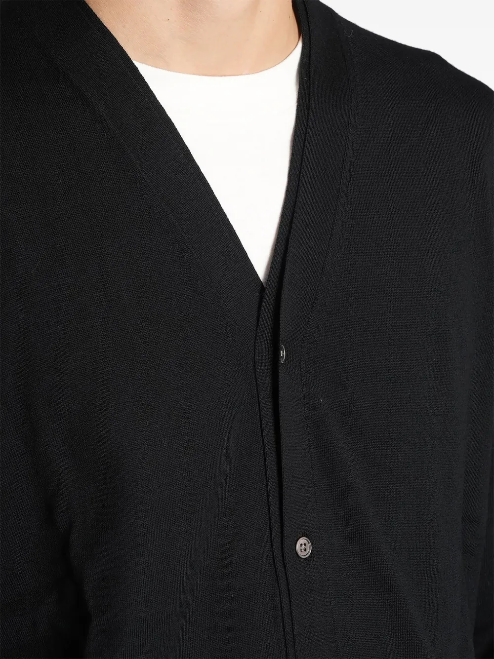 Low Brand V-neck cardigan Zwart