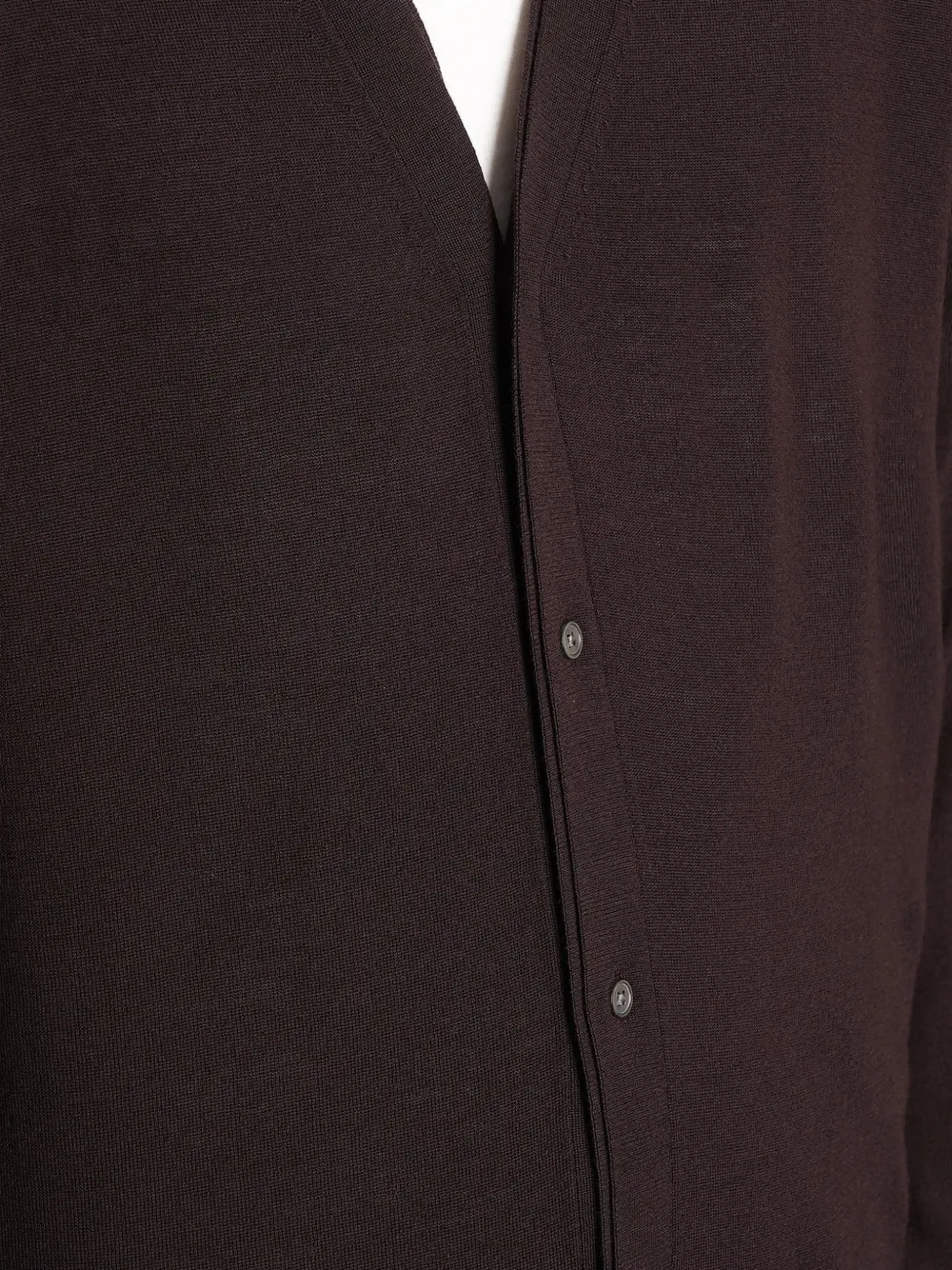 Low Brand K155 V-neck cardigan Bruin