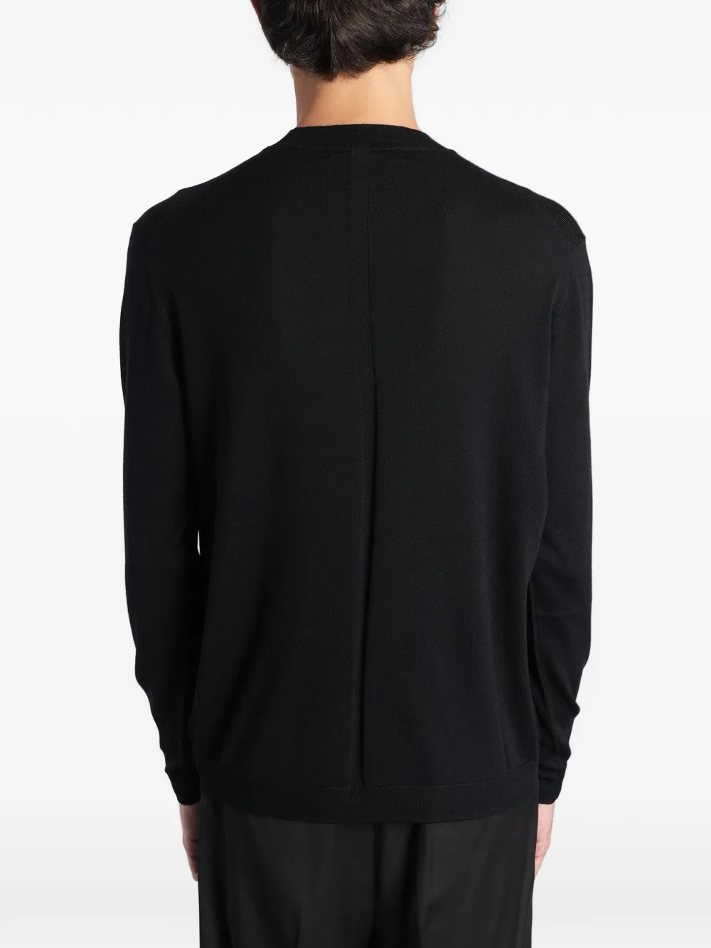 Low Brand K109 central-seam sweater Zwart