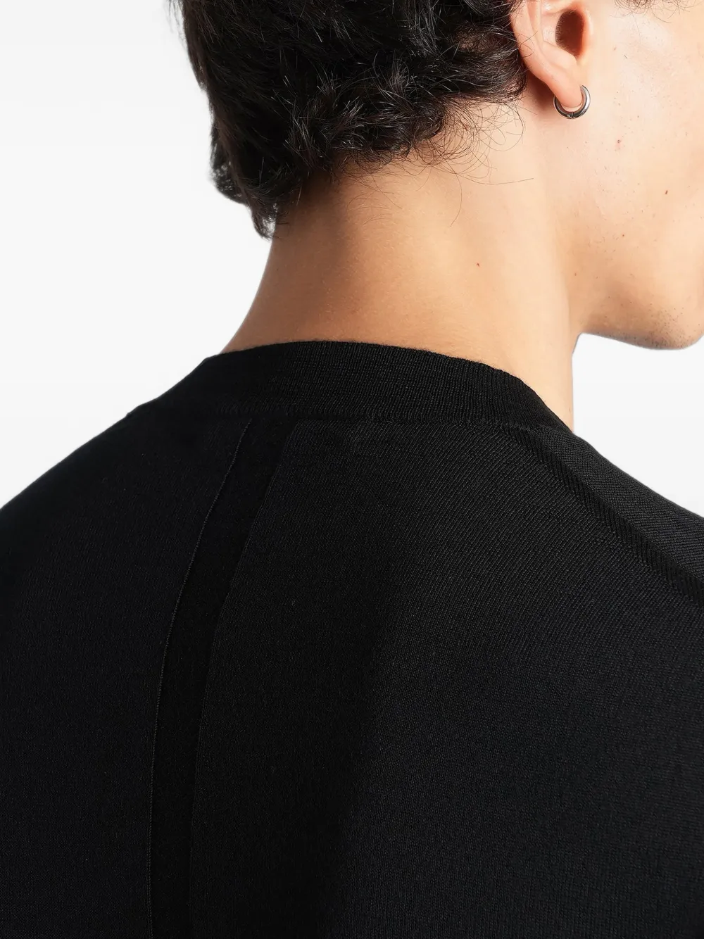 Low Brand K109 central-seam sweater Zwart