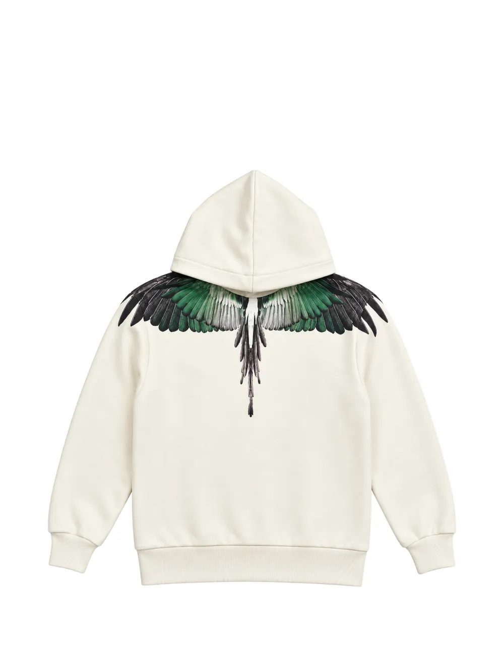 COUNTY OF MILAN KIDS wings-print hoodie - Bianco