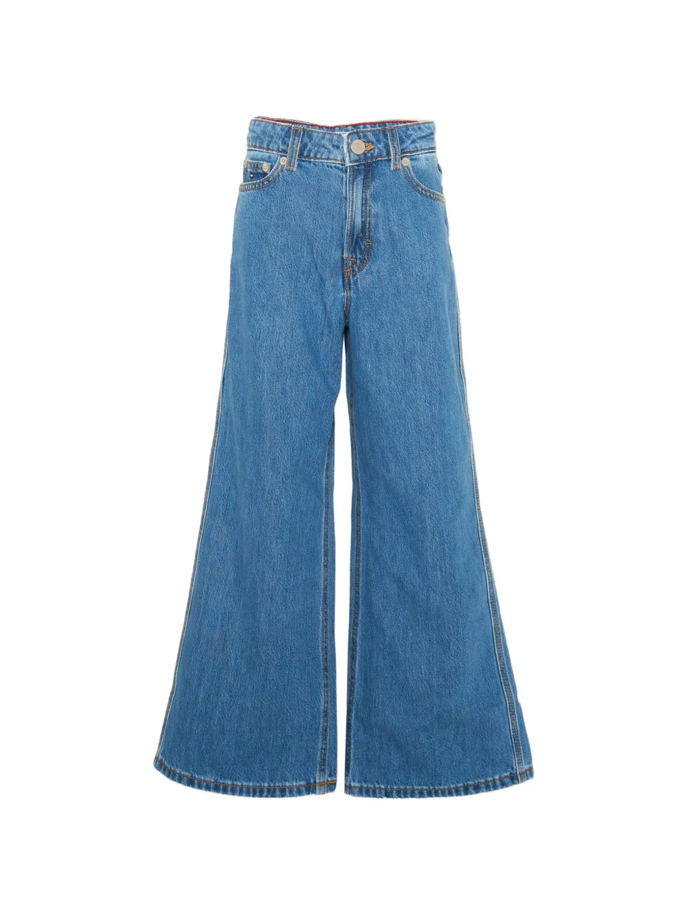 Tommy Hilfiger Junior Jeans met wijde pijpen Blauw