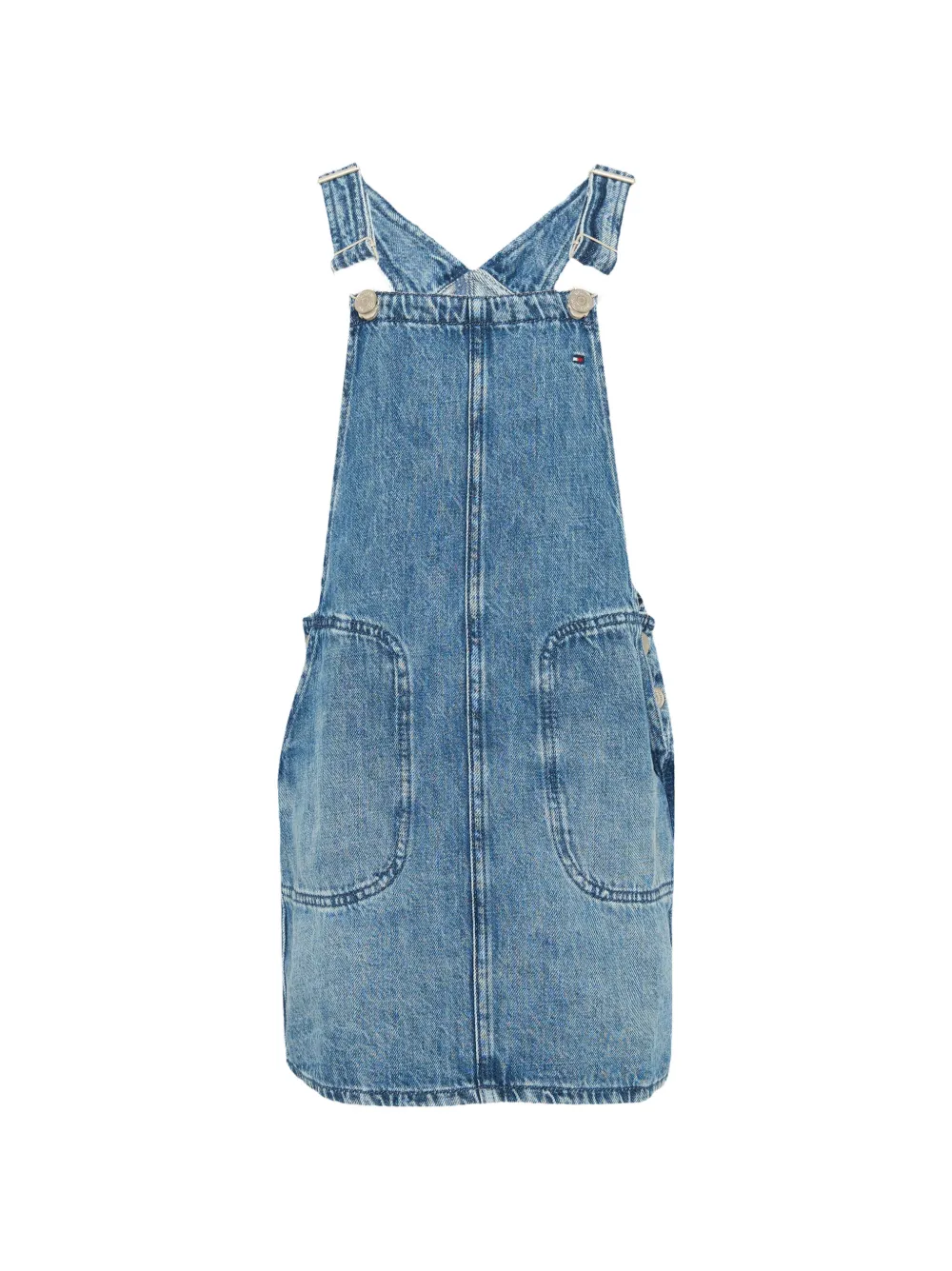 Tommy Hilfiger Junior robe mi-longue à bretelles - Bleu Tommy Hilfiger Junior robe mi-longue à bretelles - Bleu