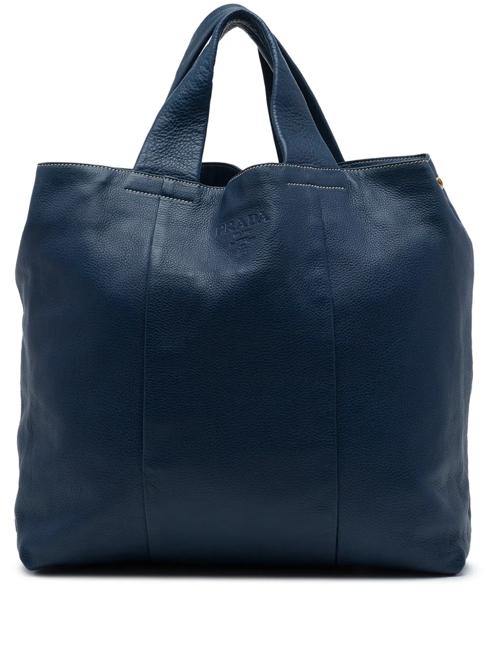 Prada Pre-Owned Borsa shopper in pelle Vitello Daino 2010-2016 - Blu