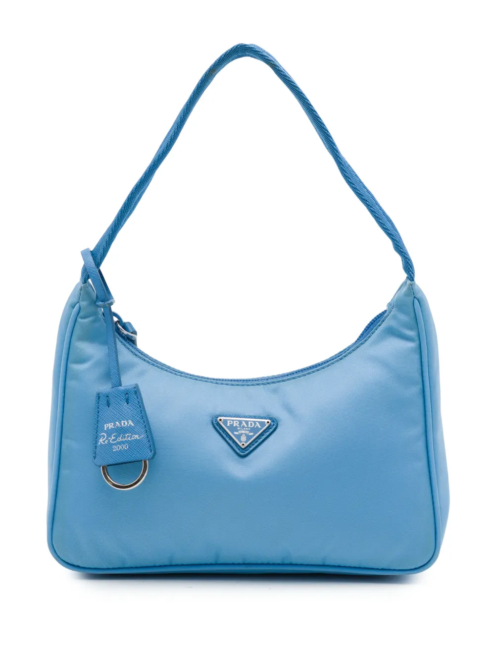 Prada Pre-Owned 2019-2026 mini Tessuto Re Edition 2000 Schultertasche - Blau