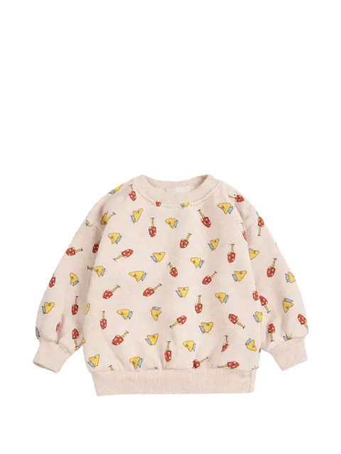 Bobo Choses Mush Monster Duo mushroom-print sweatshirt