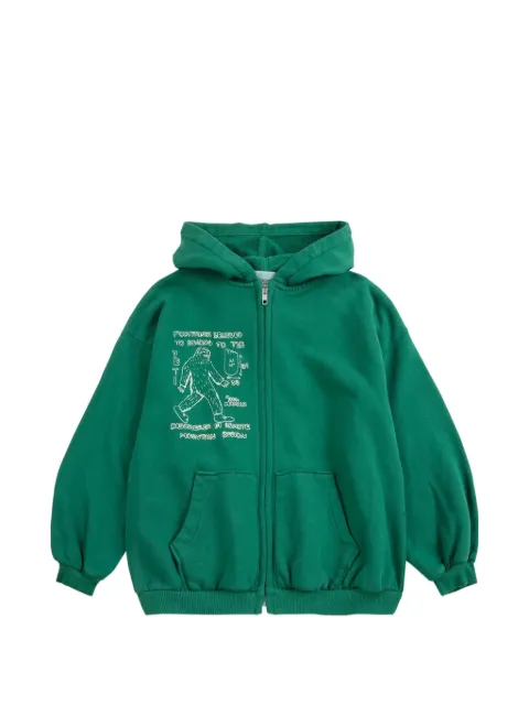 Bobo Choses Mr. Footish zip-up hoodie
