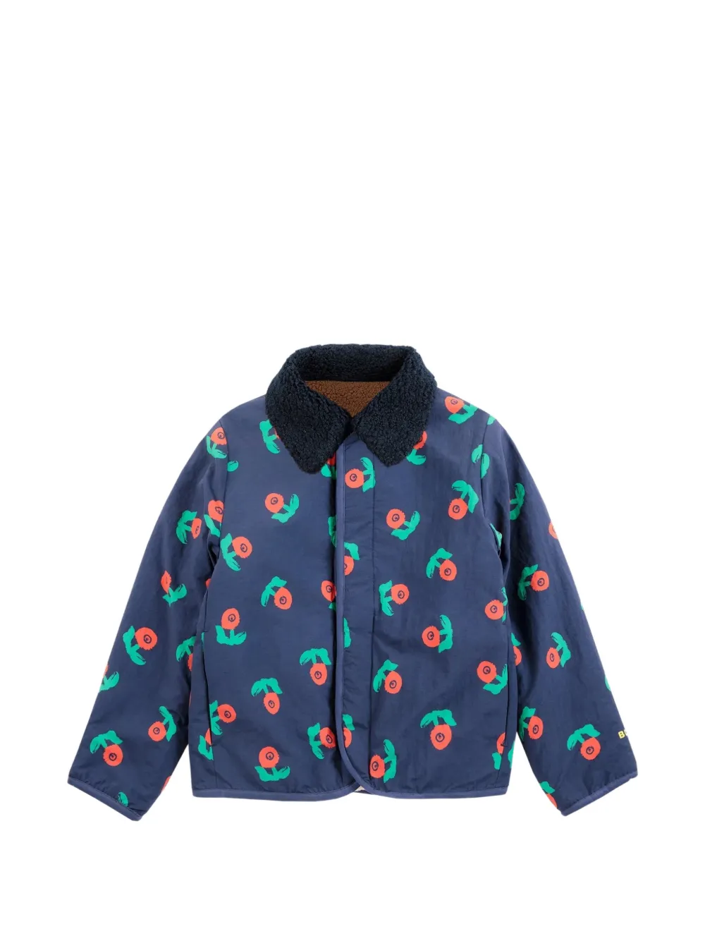 Bobo Choses Stamp Bloom reversible jacket - Blu