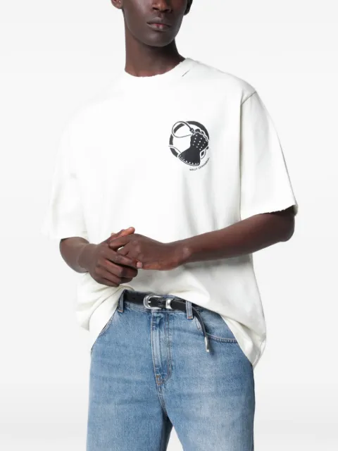Willy Chavarria distressed graphic-print T-shirt
