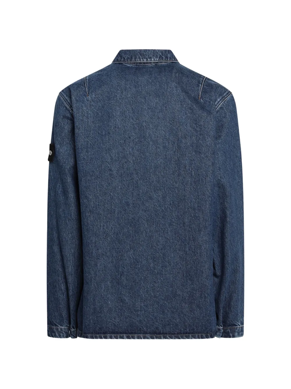 Stone Island Jack met logopatch Blauw