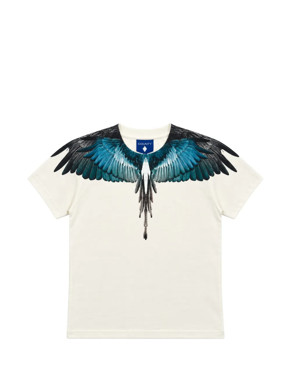 COUNTY OF MILAN KIDS Wings-print T-shirt - Toni neutri