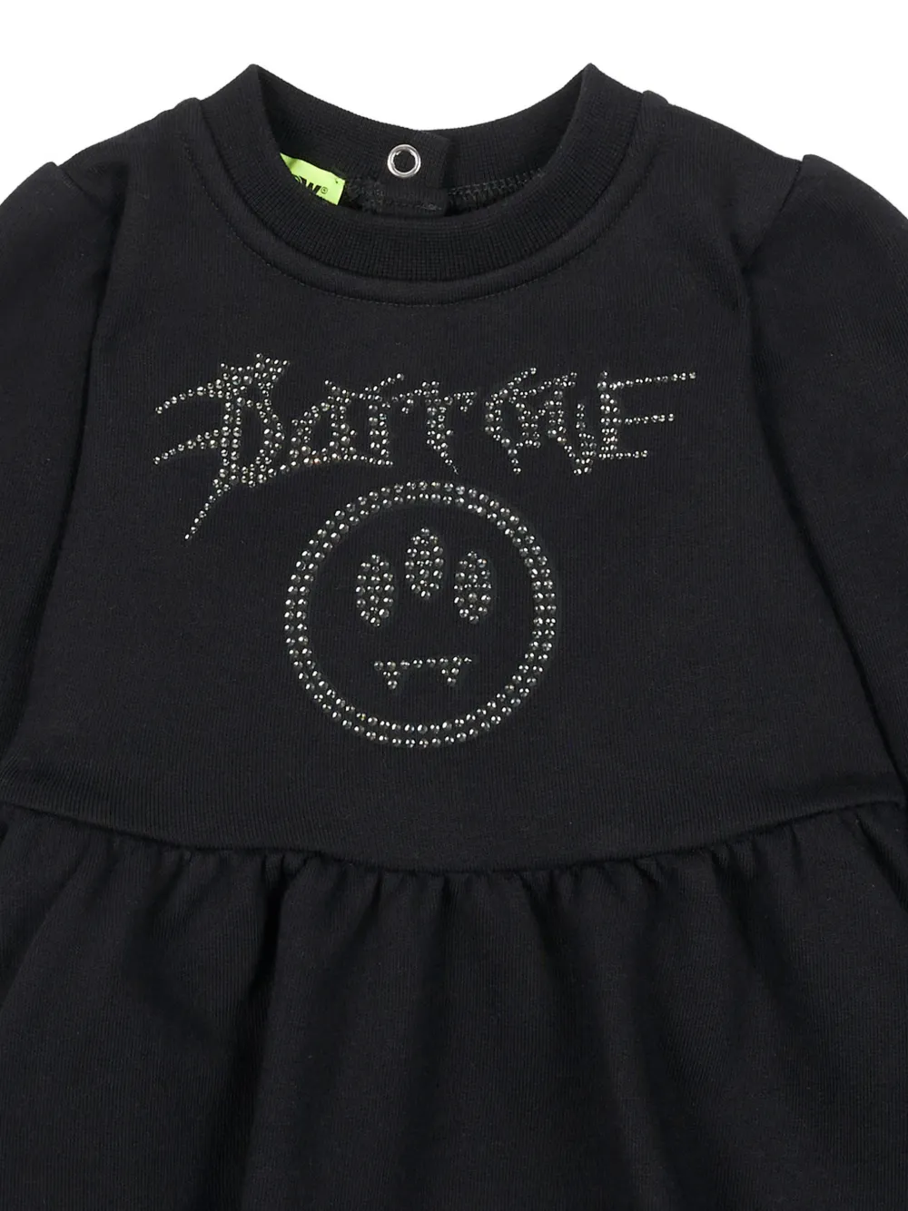 Barrow kids Jurk met lange mouwen en verfraaid met stras Zwart