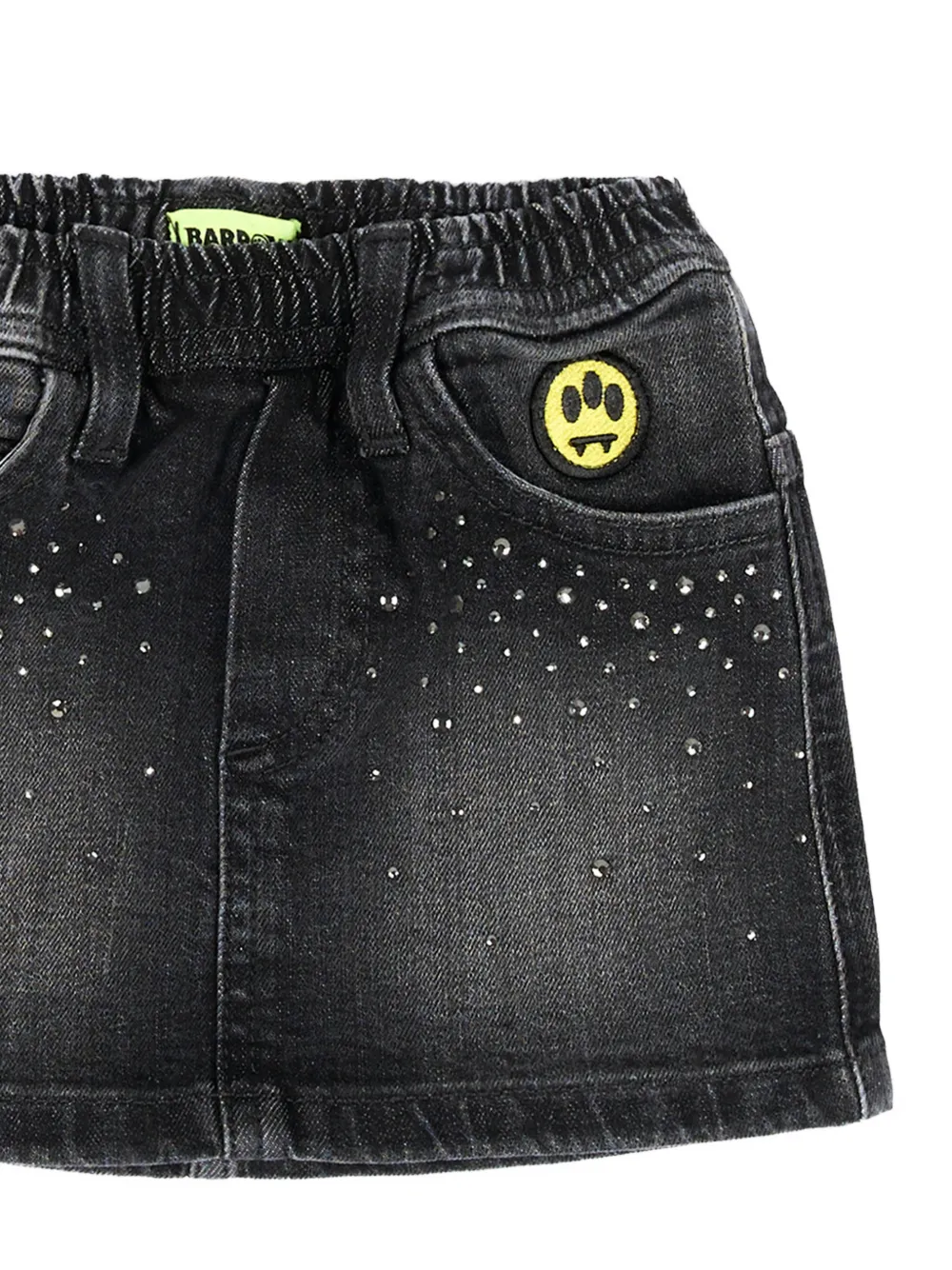 Barrow kids Rok met logo-patch en verfraaid met kristallen Zwart