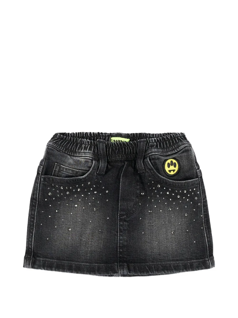 Barrow kids crystal-embellished logo-patch skirt - Noir Barrow kids crystal-embellished logo-patch skirt - Noir