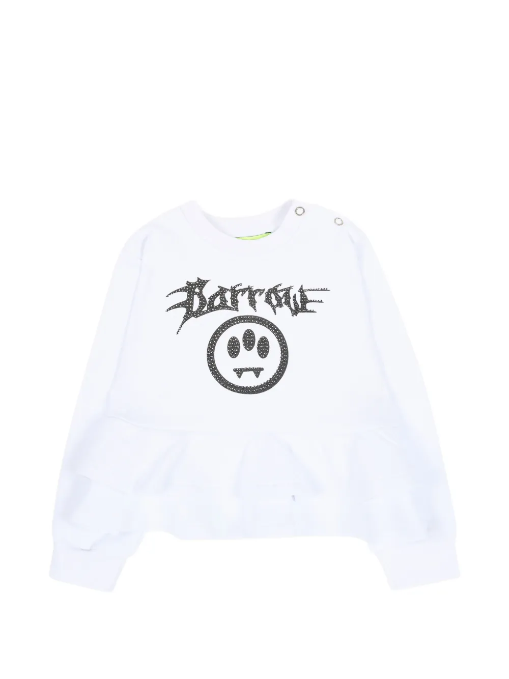 Barrow kids Sweater met ruches Wit