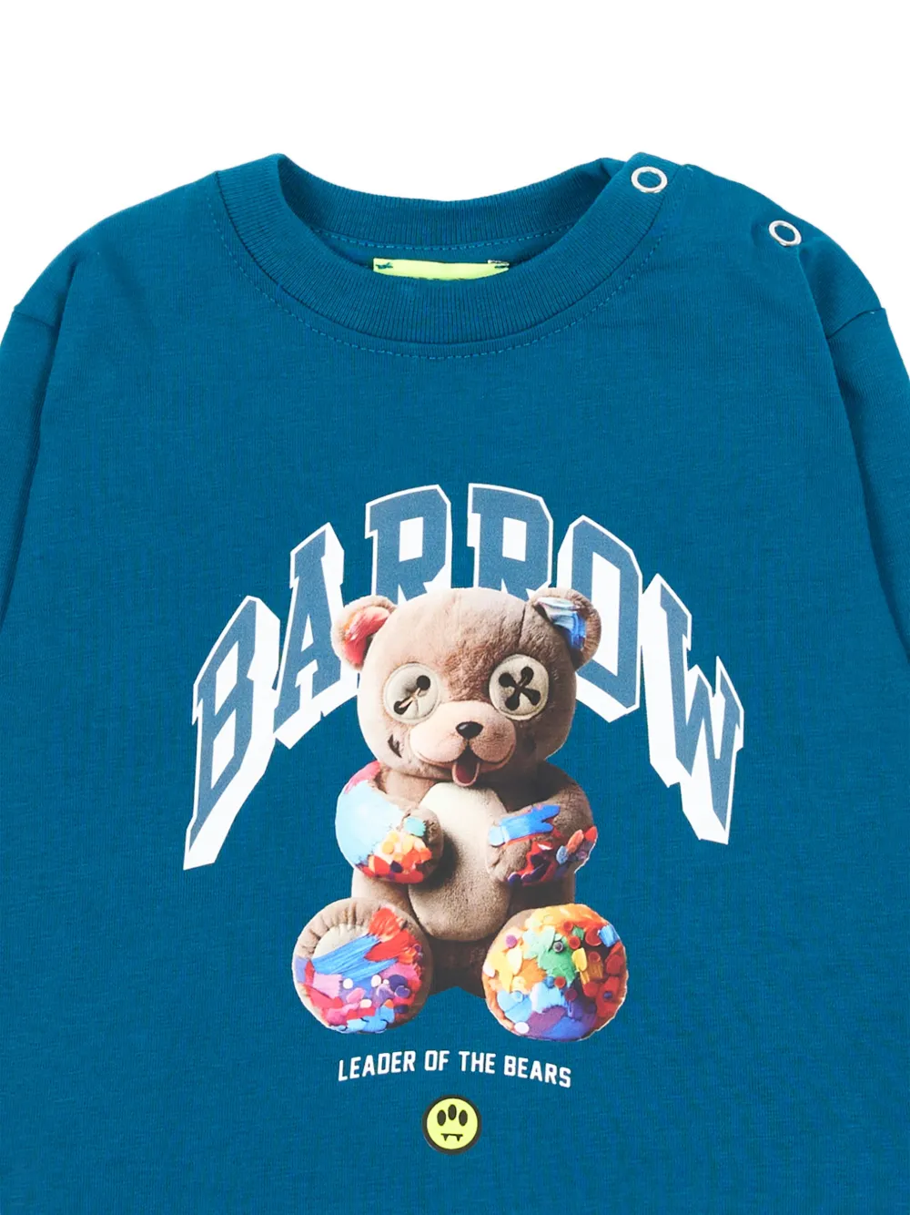 Barrow kids Sweater met beerprint en lange mouwen Blauw