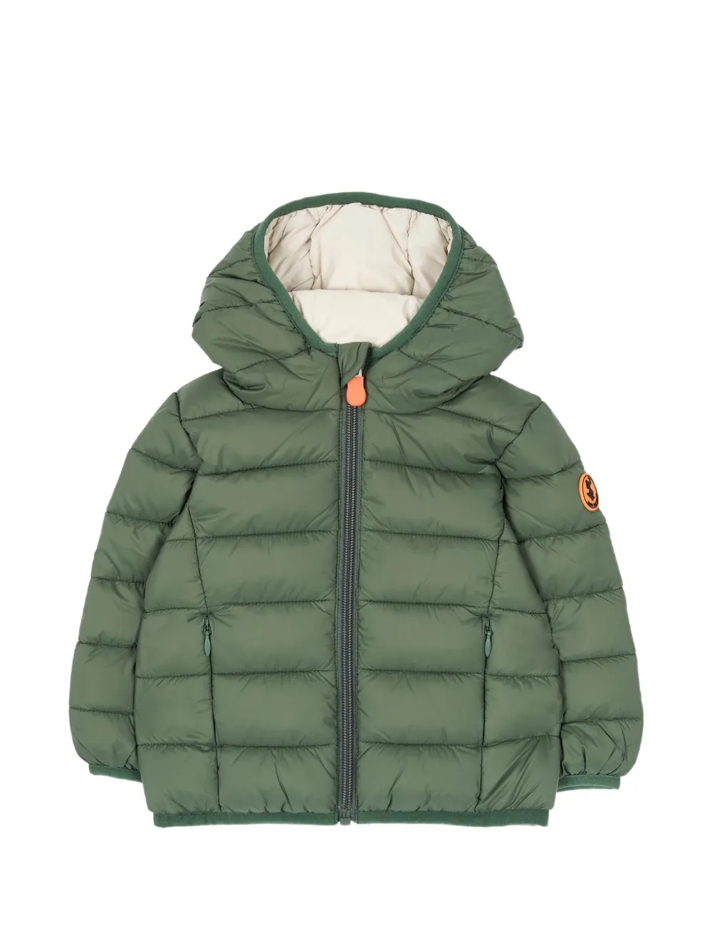 Save The Duck Kids quilted hooded jacket - Verde