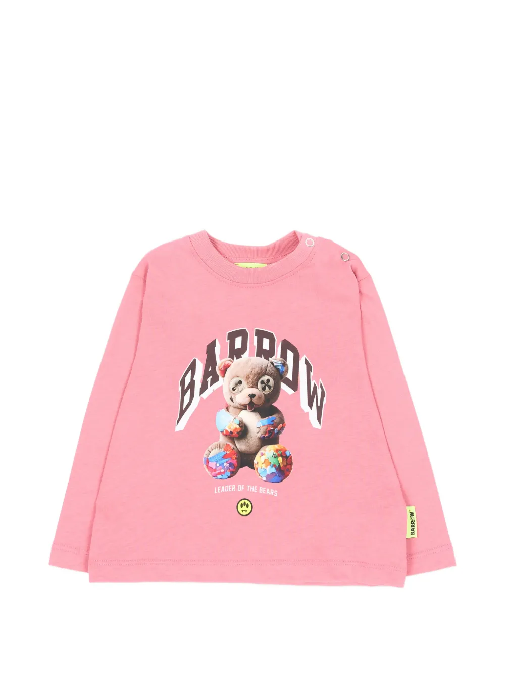 Barrow kids Sweater met beerprint en lange mouwen Roze