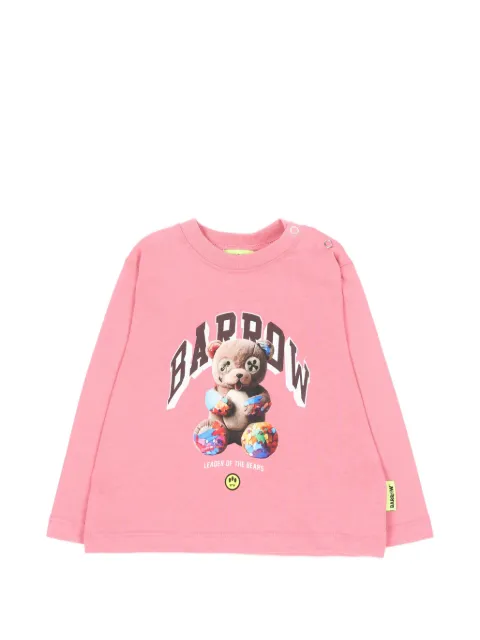 Barrow kids bear-print long-sleeve sweatshirt