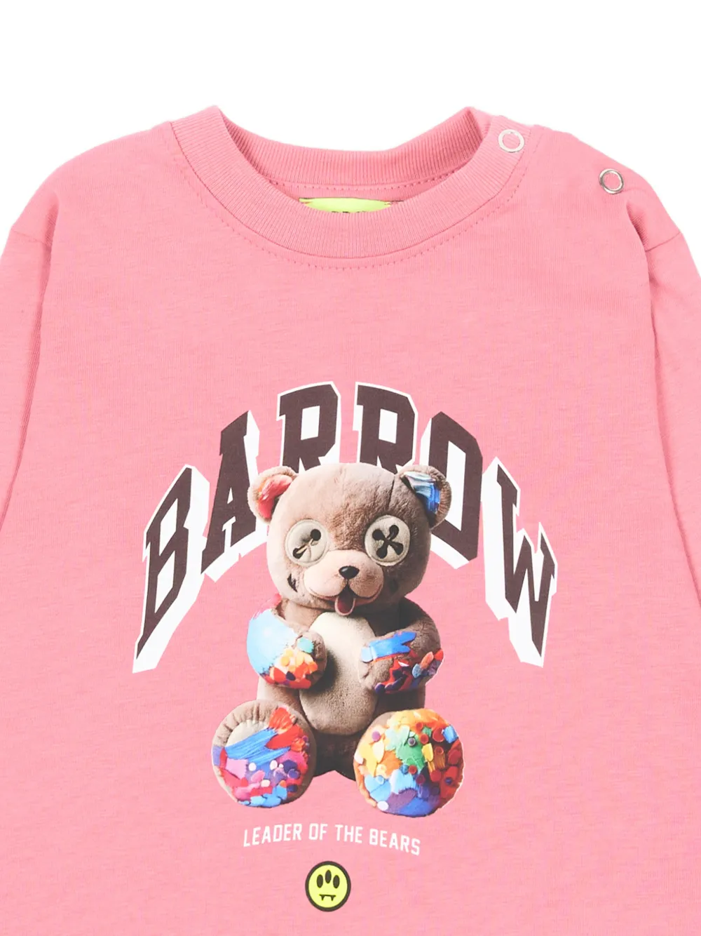 Barrow kids Sweater met beerprint en lange mouwen Roze