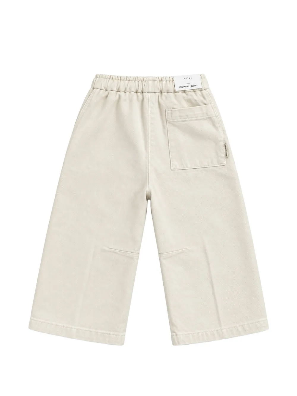 michael coal Mason broek met elastische taille en trekkoord Beige
