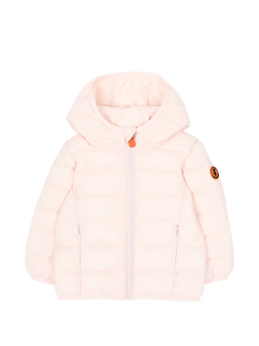 Save The Duck Kids quilted hooded jacket - Rosa