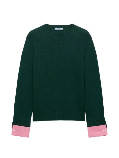 Prada wool and cashmere crew-neck sweater