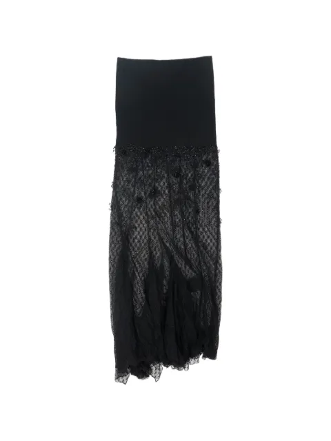 ISABEL MARANT Maxirock mit Spitzeneinsatz und Perlen